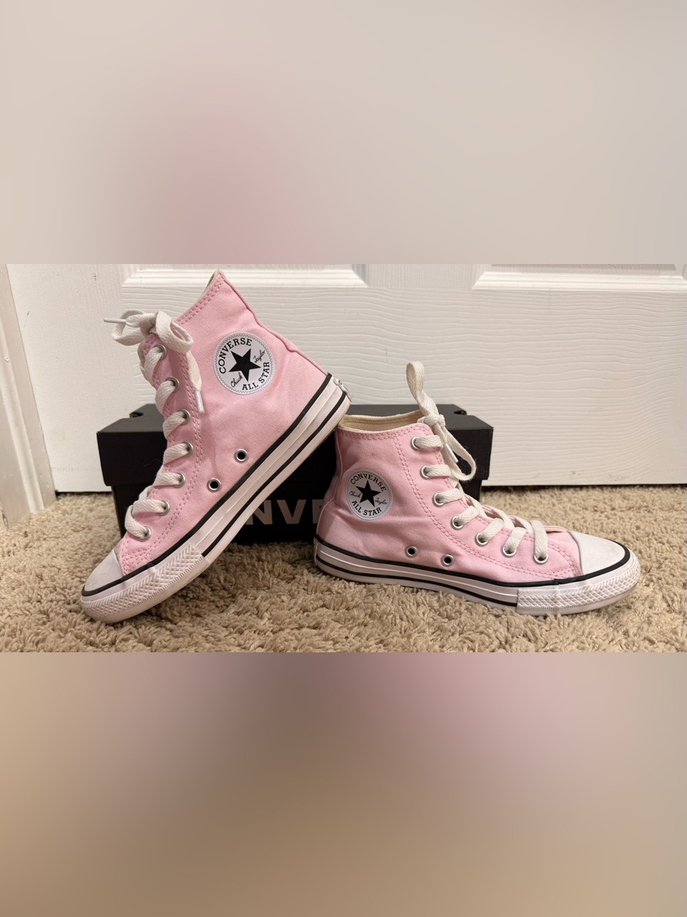 Converse Chuck Taylor All Star High-Top Sneaker - Little Kid - Pink Foam size 2 - Picture 2 of 12
